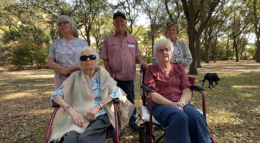 Cecelia Pettis McElligott Maloney great, great granddaughter of Marcos Anastacio Vaca and family members at Peña Adobe.