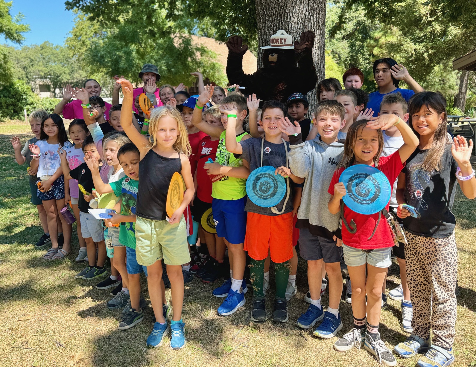 Camp Adobe Campers with Smokey Bear!